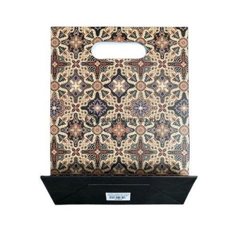 Kiky Gift Paper Bag Pond Batik Ceplok Kawung (80X200X270Mm) Office Stationery