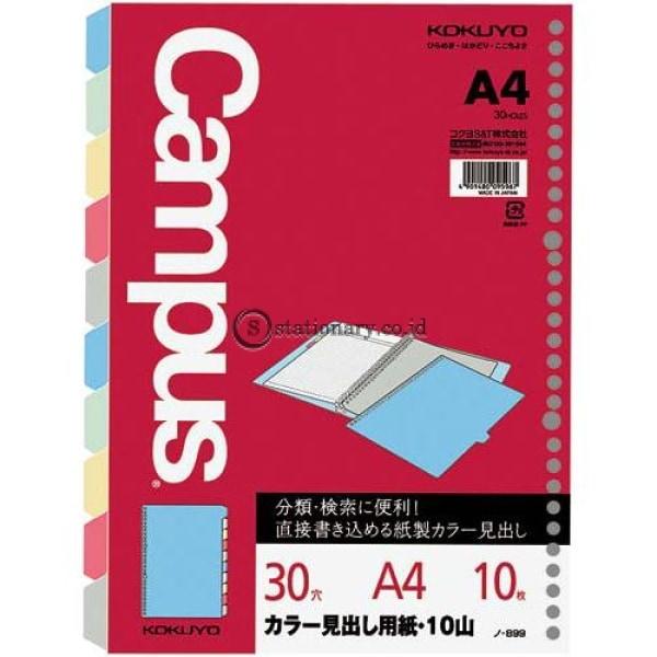 Kokuyo Divider Loose Leaf 10 Warna A4 N-899 Office Stationery