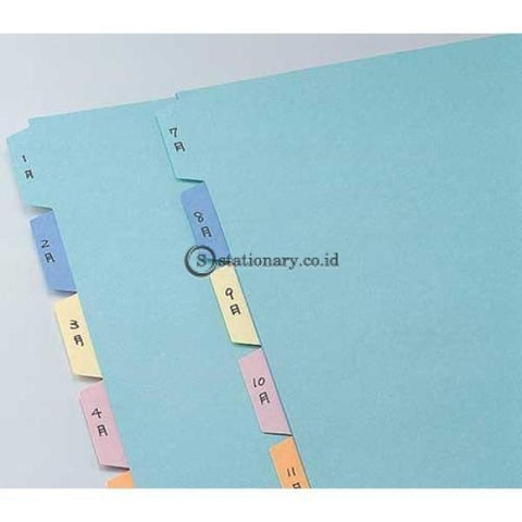 Kokuyo Index Card 6 Warna Ukuran A4 Shiki-110N Office Stationery
