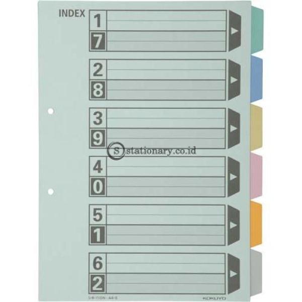 Kokuyo Index Card 6 Warna Ukuran A4 Shiki-110N Office Stationery