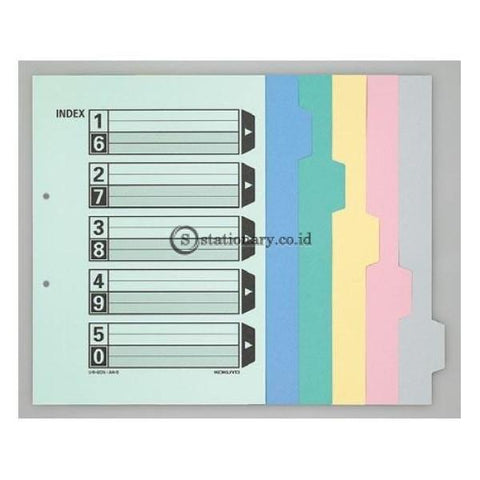 Kokuyo Index Card Ukuran A4 Dengan 5 Warna Tab Shiki-60 Office Stationery