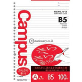 Kokuyo Loose Leaf 100 Lembar B5 7Mm N-836A Office Stationery