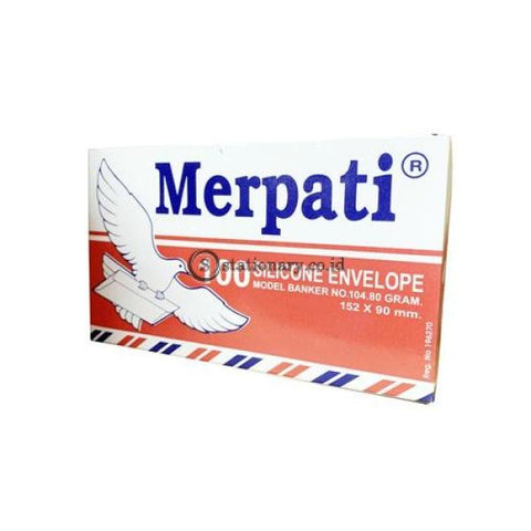 Merpati Amplop Putih (152 X 90Mm) No 104 Slk Airmail Office Stationery