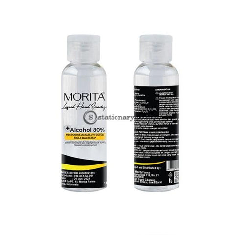 Morita Liquid Hand Sanitizer 100ml (Alcohol 80%) Botol Fliptop