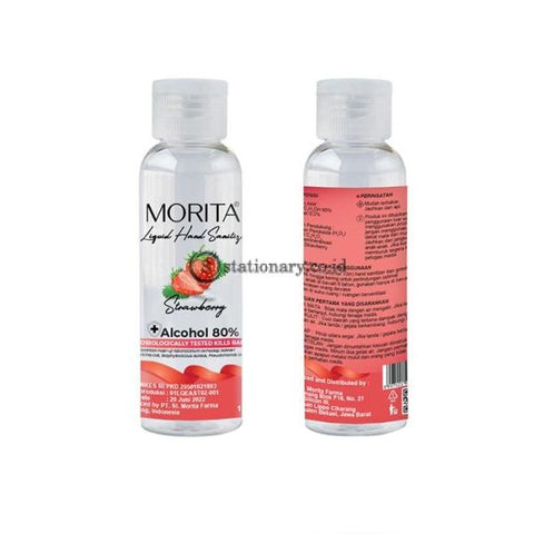 Morita Liquid Hand Sanitizer 100ml (Alcohol 80%) Botol Fliptop