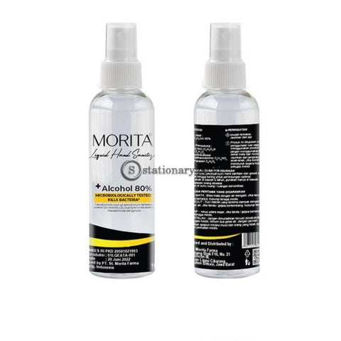 Morita Liquid Hand Sanitizer 100ml (Alcohol 80%) Botol Spray