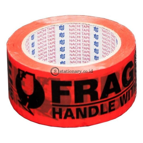 Nachi Lakban Fragile Hand With Care 48mm x 100y Red