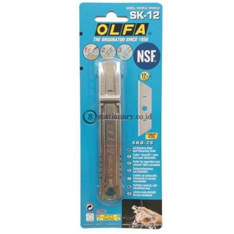 Olfa Stainless Steel Safety Knife Sk-12 Office Stationery Promosi