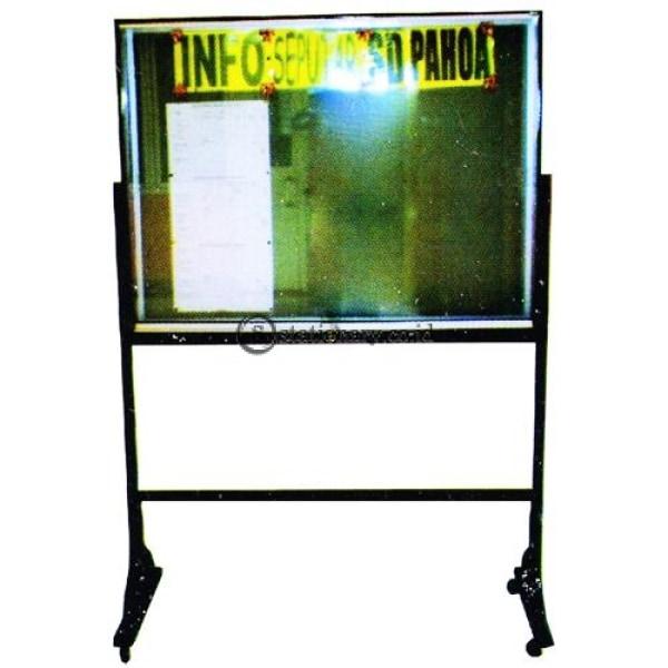 Papan Mading Dengan Kaki Standard List Aluminium Uk. 120 X 240 Gm - Pps1224 Office Equipment