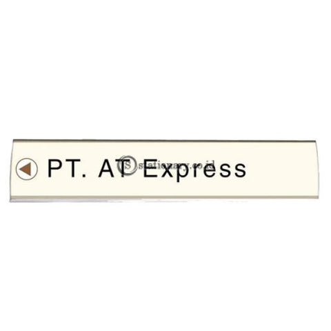 Papan Nama Arc Sign Single Side 28 X 6 Cm Digital & Display Promosi