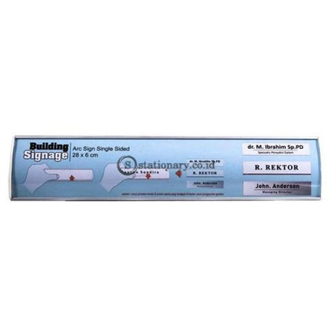 Papan Nama Arc Sign Single Side 28 X 6 Cm Digital & Display Promosi