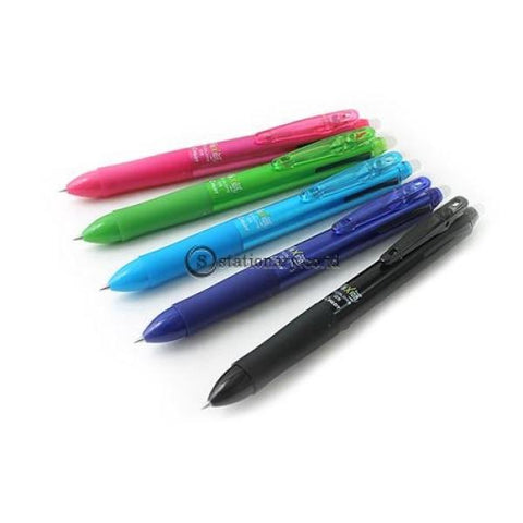 Pilot Frixion Ball 3 Color Gel Ink Multi Pen 0.5 Mm Clicker Blrt-Fr7 0.7 Black Office Stationery