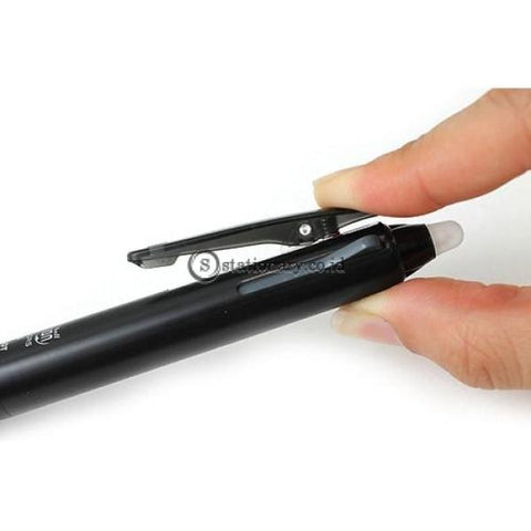 Pilot Frixion Ball 3 Color Gel Ink Multi Pen 0.5 Mm Clicker Blrt-Fr7 0.7 Black Office Stationery