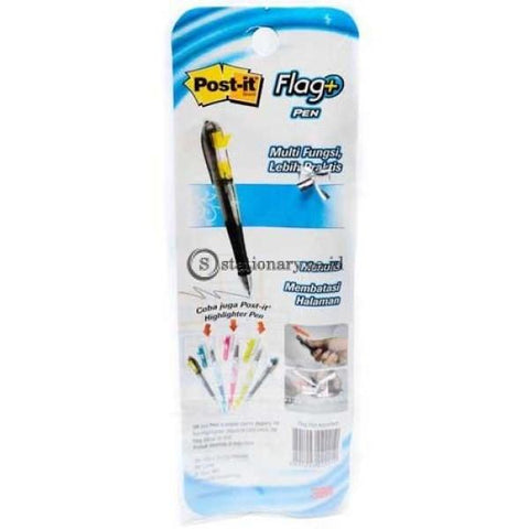 Post It Ballpoint Gell 2 In 1 Flags Pen Black Office Stationery