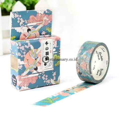 (Preorder) 1.5Cm Feathered Cherry Sakura Doughnut Washi Tape Adhesive Craft Diy Scrapbooking Sticker