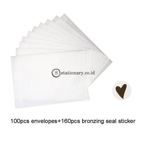 (Preorder) 100Pcs/lot Blank Translucent Vellum Envelopes Diy Multifunction Gift Card Envelope With
