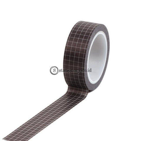 (Preorder) 10M Black White Grid Washi Tape Planner Adhesive Diy Scrapbooking Sticker Label Japanese