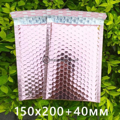 (Preorder) 10Pcs 15X20+4Cm Rose Gold Bubble Envelop/rose Foil Mailer For Gift Packaging & Wedding