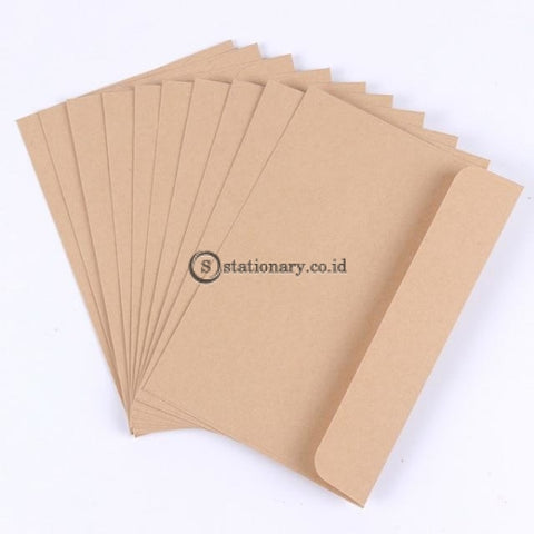 (Preorder) 10Pcs/pack 16Cmx10.8Cm Kraft Black Paper Envelope Message Card Letter Stationary Storage