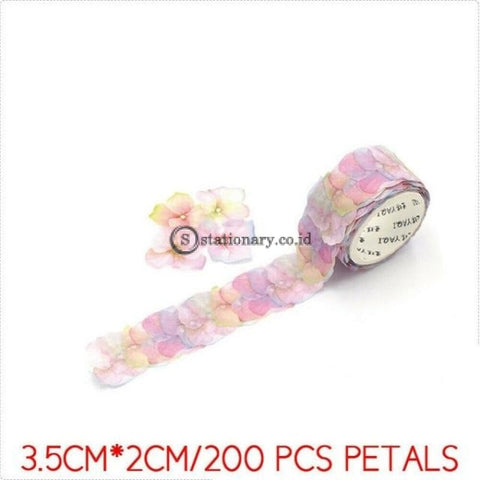 (Preorder) 200Pcs/roll Masking Petals Tape Washi Scrapbook Sticker Sticky Paper Flower Set 1