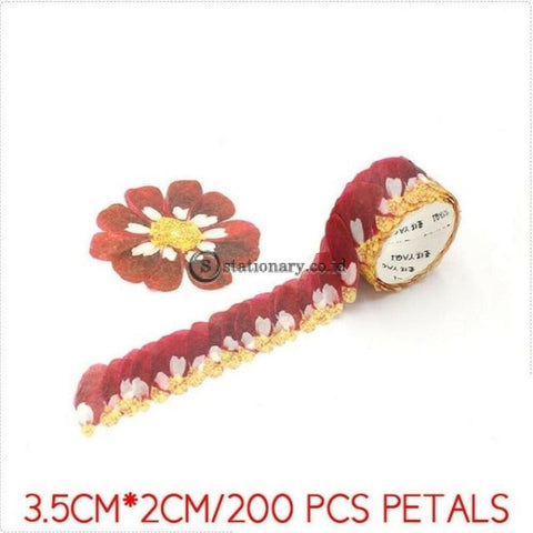 (Preorder) 200Pcs/roll Masking Petals Tape Washi Scrapbook Sticker Sticky Paper Flower Set 11