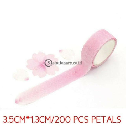(Preorder) 200Pcs/roll Masking Petals Tape Washi Scrapbook Sticker Sticky Paper Flower Set 13