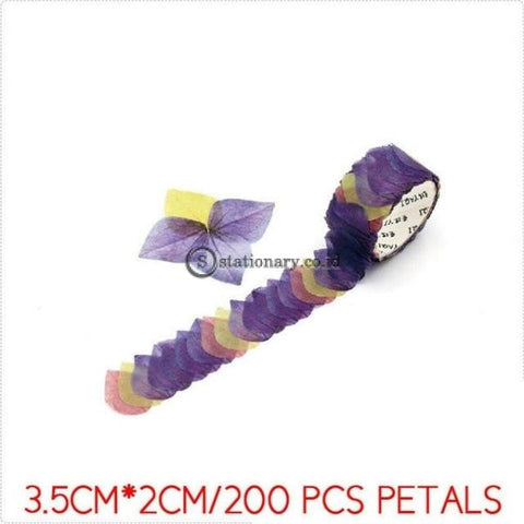 (Preorder) 200Pcs/roll Masking Petals Tape Washi Scrapbook Sticker Sticky Paper Flower Set 4