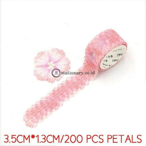 (Preorder) 200Pcs/roll Masking Petals Tape Washi Scrapbook Sticker Sticky Paper Flower Set 7