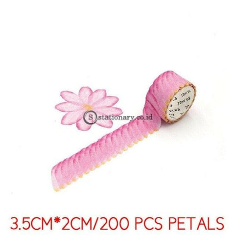 (Preorder) 200Pcs/roll Masking Petals Tape Washi Scrapbook Sticker Sticky Paper Flower Set 9