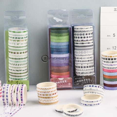 (Preorder) 20Pcs/pack Multi-Color Washi Tape Scrapbooking Decorative Adhesive Tapes Paper Japanese