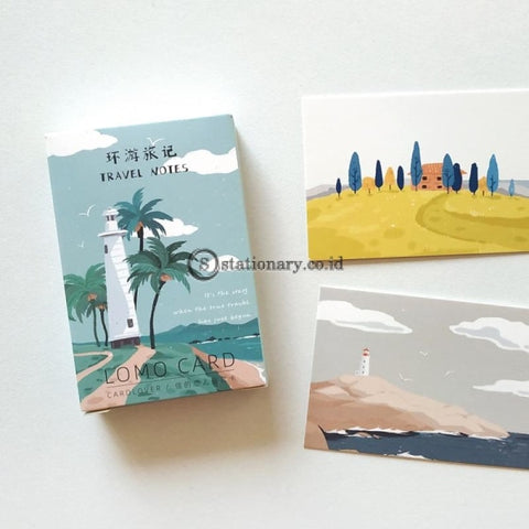 (Preorder) 28 Pcs/set Creative Travel Notes Lomo Card Diy Hand Painted Birthday Gift Message 52*80Mm