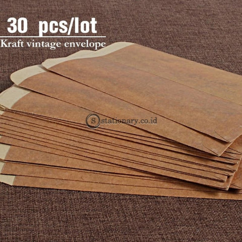 (Preorder) 30 Pcs/lot Vintage Kraft Envelopes Wedding Invited Envelope Postcard Cover Paper