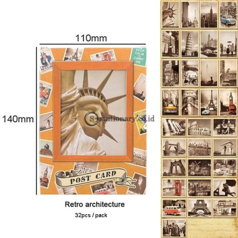(Preorder) 32 Pcs/lot Classical Famous Posters Vintage Style Memory Postcard Set Greeting Cards Gift