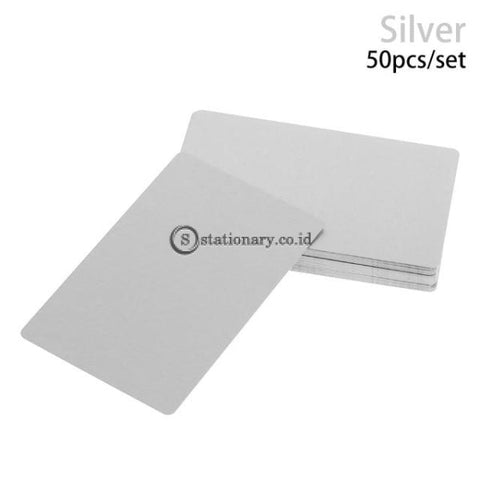 (Preorder) 50Pcs/set Colorful Aluminum Alloy Business Card Portable Metal Carte Name Cards Laser