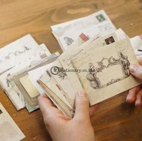 (Preorder) 60 Pcs/set Vintage Small Mini Kraft Paper Window Envelopes Wedding Invitation Envelope