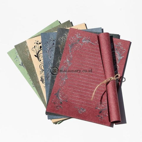 (Preorder) Coloffice 4Pcs/pack Retro Hot Stamping Envelope Paper Stationery Beautiful Romantic