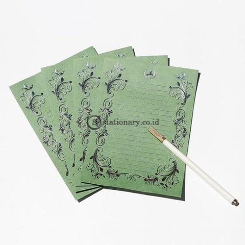 (Preorder) Coloffice 4Pcs/pack Retro Hot Stamping Envelope Paper Stationery Beautiful Romantic