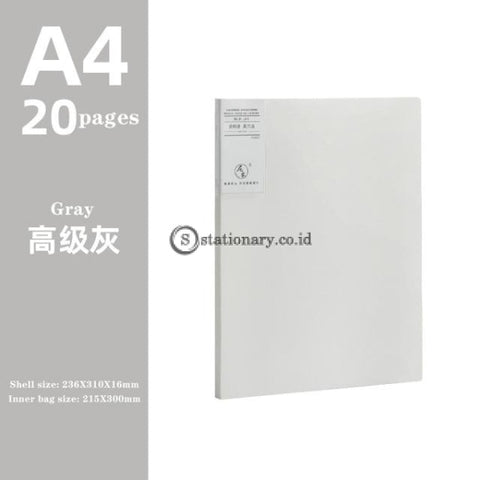 (Preorder) Jianwu A4 Morandi File Bag 100 Pages Data Book Large Capacity Folder Portfolio Office