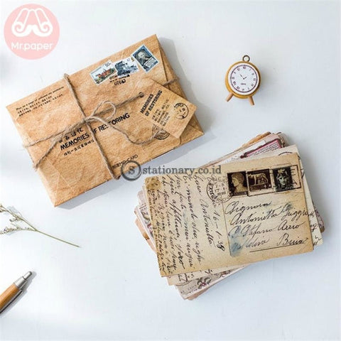 (Preorder) Mr.paper 30Pcs/box Retro Memories Of Restoring Postcard Vintage Style Creative Stationery