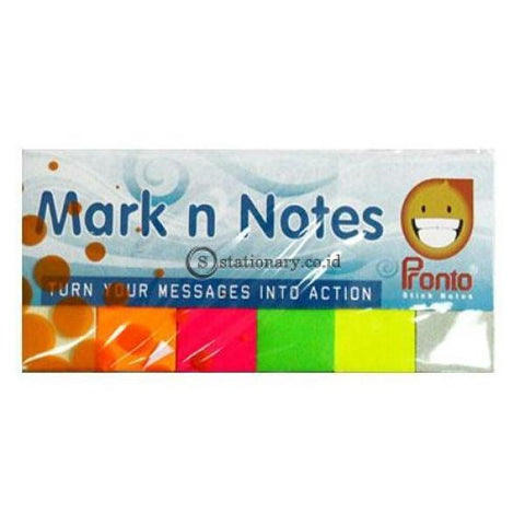 Pronto Stick Note Mark & Notes 6 Colours Office Stationery