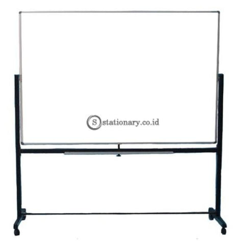 Sakana Papan Whiteboard Kaki Double Face (2 Muka / Bolak Balik) 120 X 240 Cm Office Equipment