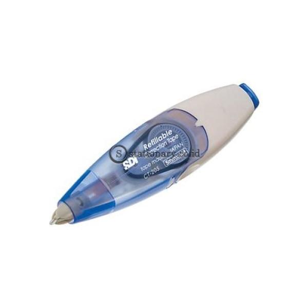 Sdi Correction Tape I-Push Ct-205 Blue Office Stationery Promosi