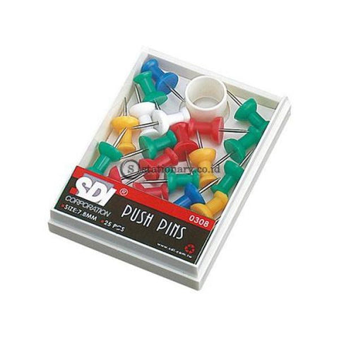 Sdi Paku Push Pin 5 Warna #0308 Office Stationery