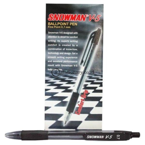 Snowman Ballpoint Pen V-5 Fine Point 0.7Mm Office Stationery