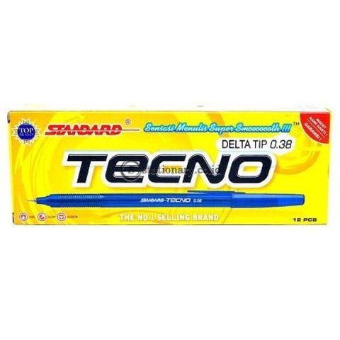 Standard Ballpoint Pen Tecno Delta Tip 0.38Mm Office Stationery