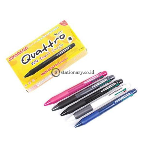 Standard Quattro Retracable Pen 4 Colors 0.5Mm Office Stationery