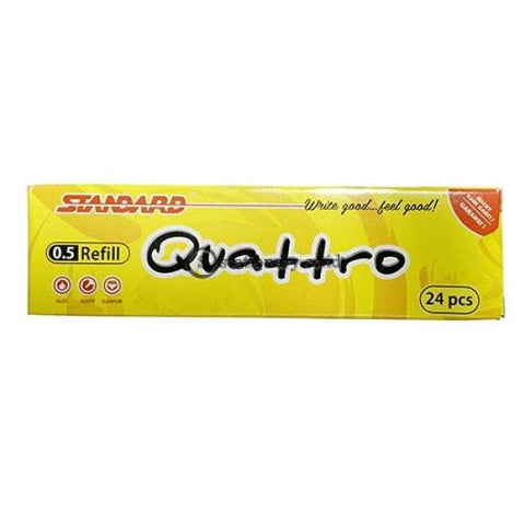Standard Refill Isi Ulang Ballpoint Quattro Retracable Pen 4 Colors 0.5Mm Office Stationery