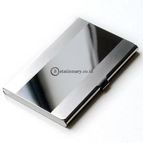 Tempat Kartu Nama Saku Stainless Steel Pixel Office Stationery Promosi