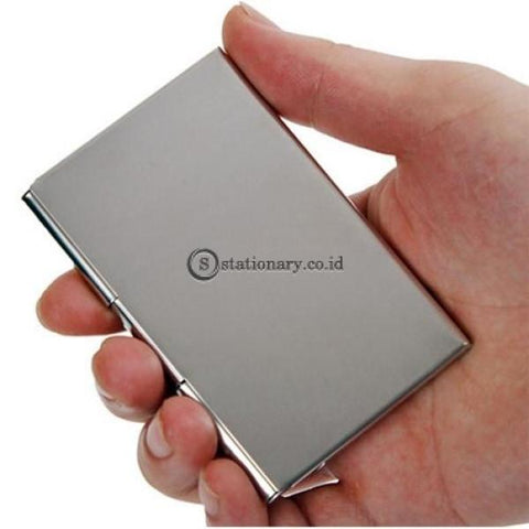Tempat Kartu Nama Saku Stainless Steel Pixel Office Stationery Promosi