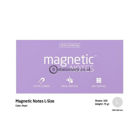 Tesla Amazing Magnetic Notes L (200x100mm) Pearl